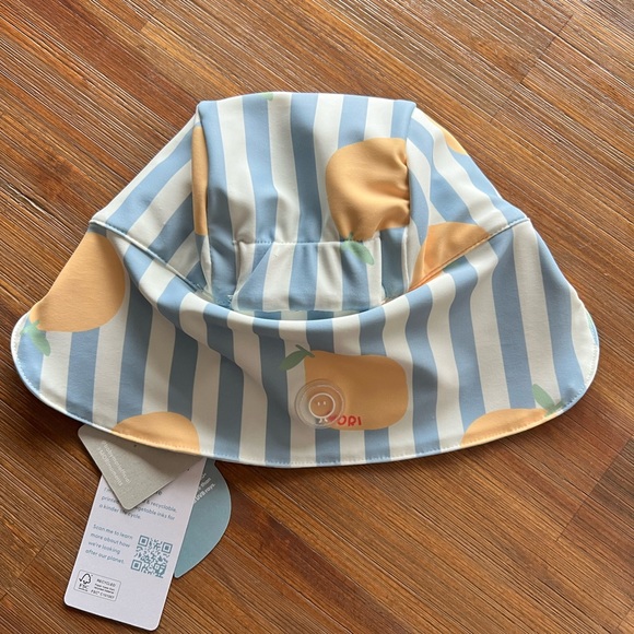 NWT Baby Mori Lemon Sunsafe Swim Hat for Infant Newborn Unisex 0-3 months - Picture 5 of 5